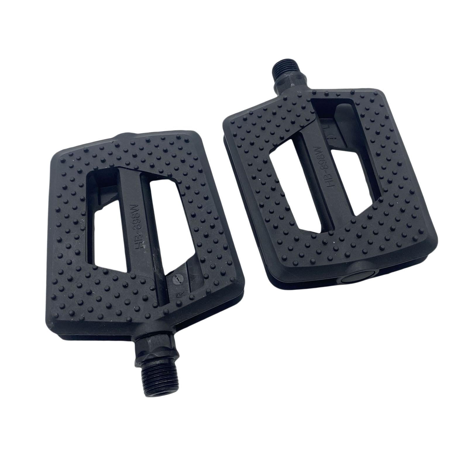 Magideal - Pedales De Bicicleta De Montaña De 2 Piezas, Accesorios De Ciclismo De Repuesto, Pedales Planos Anchos Portátiles Duraderos Para Bicicletas De Montaña