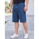 thumbnail image 4 of INSPIRE CHIC Pantalones Cortos de Jean para Hombre Grandes y Altos Regreso a Clases Streetwear Holgados Casual Denim Shorts 32 Azul Oscuro, 4 of 5