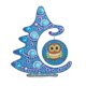 thumbnail image 4 of Diamante Pintura árbol De Navidad Artesanía 5D Kit De Bricolaje Adorno Regalos Para A?o Nuevo Azul 25x28.5cm, 4 of 5