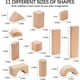 thumbnail image 5 of Bloques de Construcción Pidoko Kids 100 Piezas de Madera con Formas, 5 of 6