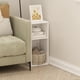 thumbnail image 2 of Librería Furinno Fulda, estrecha, 2 niveles, de Book Shelf, color blanco, 2 of 6