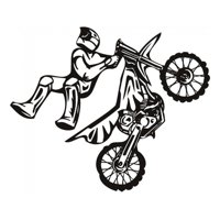 Rienda Libre Graphics - Decomural Stunt Bike Motocross Motorbike Ws-15341