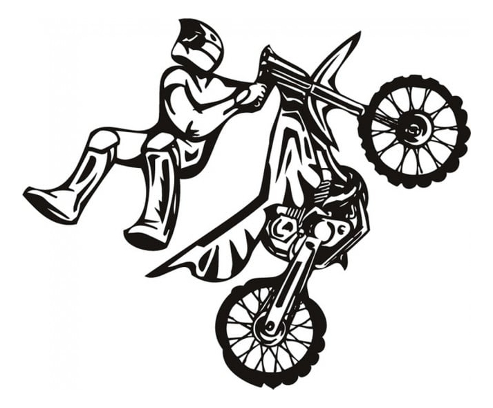 Rienda Libre Graphics - Decomural Stunt Bike Motocross Motorbike Ws-15341