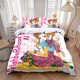 thumbnail image 1 of 3pcs Anime Happy B-Berrys Y2K Fashion Hot Printed Pattern Bedding Set, 1 of 5