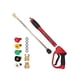 thumbnail image 4 of Piezas de herramientas de lavadora de alta presión, accesorios de herramientas de lavadora eléctrica de extensión de varilla, prácticos para mangueras, 4 of 5