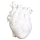 thumbnail image 2 of Jarrón De Corazón Anatómico Estatua De Resina Adorno De Maceta Blanco 13x9x17CM, 2 of 3