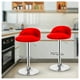 thumbnail image 5 of Pack 3 Piso Bar Taburete Giratorio de Altura Regulable rojo, 5 of 6