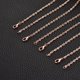 thumbnail image 5 of Uxcell paquete de 20 cadenas de collar de 20 pulgadas a granel 2mm chapadas en oro rosa con cierres de langosta para hacer joyas, 5 of 7