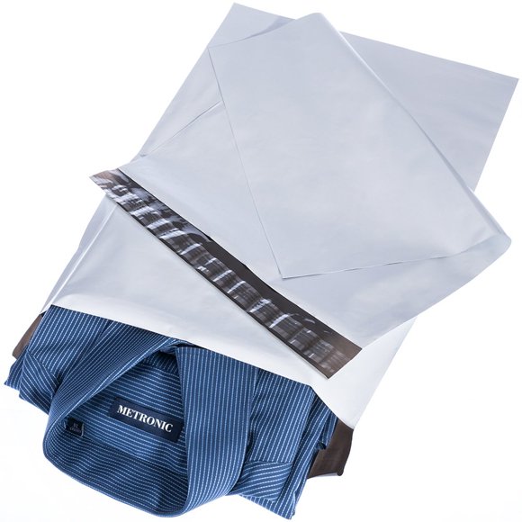 Sobres de Polietileno METRONIC 25 × 33 cm Pack de 100 Blanco