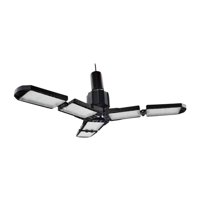 Magideal - Luz Led Para Garaje Con Tornillo En E27, Lámpara De Taller Deformable, Fácil Instalación, 6 Paneles Ajustables Para Estación, Ático, Almacén, Granero