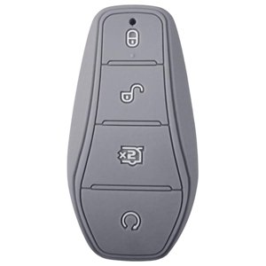 Ioensy - Funda De Silicona Para Llave De Coche Para Byd Atto 3 Reemplazo Gris De Alta Calidad