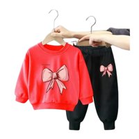 Kivara - Buzo Niña Infantil Algodon 2 Piezas Poleron Rojo 36