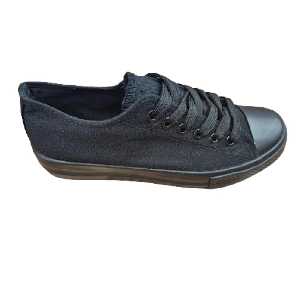 Vinnys Outlet - Zapatilla Urbana Lona Negro