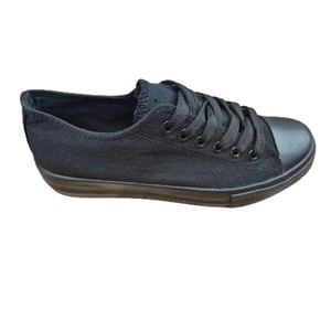 Vinnys Outlet - Zapatilla Urbana Lona Negro