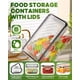 thumbnail image 3 of Recipientes de almacenamiento de alimentos KEMETHY 70 unidades sin BPA con tapas, 3 of 8