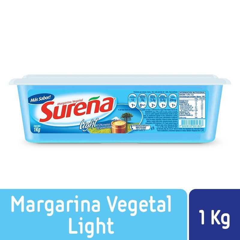 Margarina Light Pote 1 Kg Sureña
