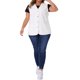 thumbnail image 2 of Agnes Orinda Chalecos de Jeans Talla Grande para Mujeres con Botones, Chaleco de Mezclilla sin Mangas, Escote en V, Talla 1X Blanco, 2 of 6