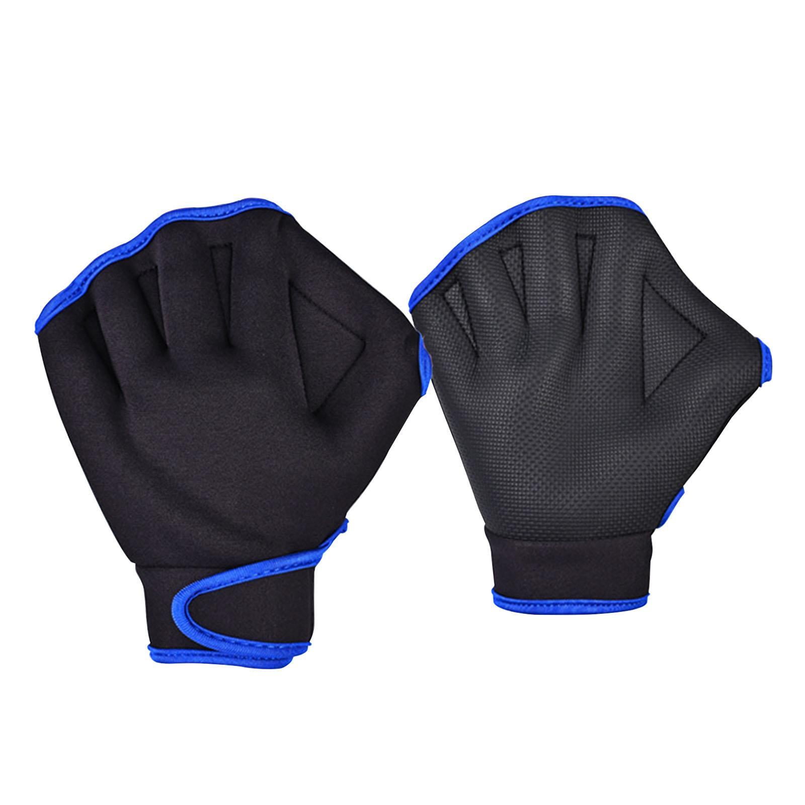 Magideal - 1 Par De Paletas De Mano Para Natación, Guantes De Natación Con Aletas De Mano Para Natación, Paletas De Mano Para Entrenamiento De Natación Para Surf Negro 18cmx19cm