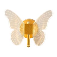 Magideal - Lámpara De Pared De Mariposa, Lámpara De Pared De Mariposa, Pantalla Acrílica, Accesorios De Iluminación Decorativos Para Habitación De Niños, Pasillo Luz Calida