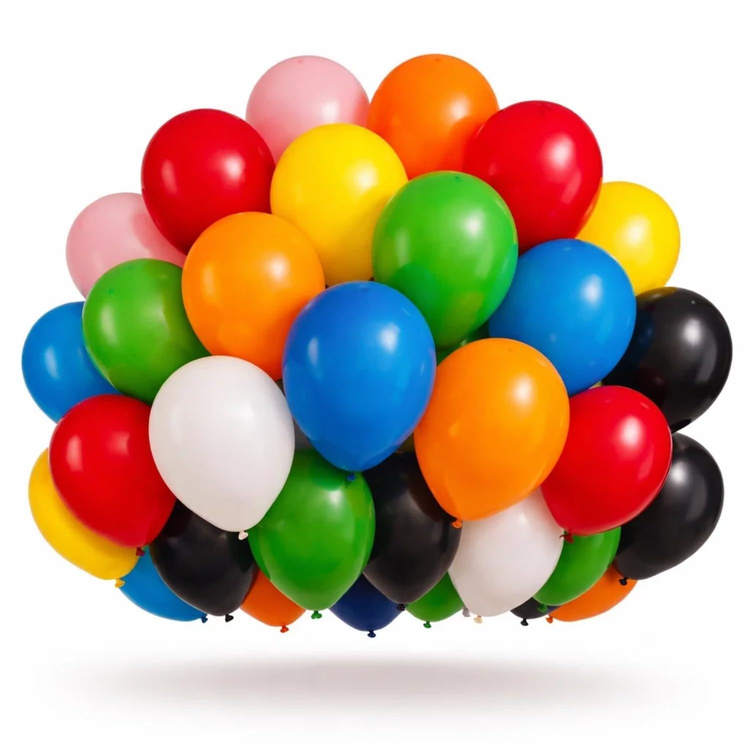 Globos De Látex Monty 100 Pzas Arcoíris 7" Multicolor