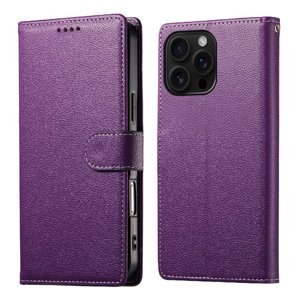 Foxdock - Funda Para Iphone 16 Pro– Cuero Premium, 3 Ranuras Para Tarjetas, Protección Contra Impactos