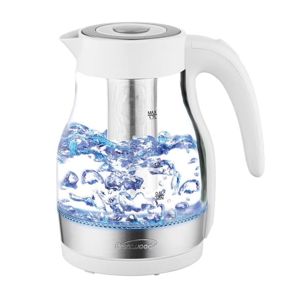 Hervidor eléctrico Brentwood KT-1962W 1.7 L, 1,100 W, blanco