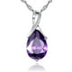 thumbnail image 1 of Collar Plata Fina S925 Lagrima De Angel Amatista Mujer Joyas purpura 0, 1 of 4