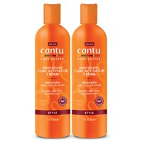 Crema Hidratante Activadora De Rizos Cantu Natural Hair 360 Ml X 2