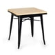 thumbnail image 1 of Mesa Tolix 80X80 Madera Nat Negro, 1 of 2