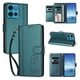 thumbnail image 2 of Funda Cartera Trébol para Motorola Moto G75 5G con Ranuras Tarjetas y Carga Inalámbrica Verde oscuro, 2 of 6