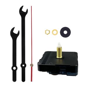 Magideal - De Mecanismo De Movimiento De Reloj De Pared, Par Alto, Eje Largo Para Reloj De Pared De Madera, Reloj De Pared De Metal, Reloj Decorativo, , Eje 31Mm Eje 31Mm Negro Rojo