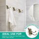thumbnail image 5 of Uxcell Ganchos de Pared Giratorios Plegables Gancho para Toallas Ganchos para Ropa Montados en la Pared Tres Brazos Giratorios Ganchos de Pared para Cocina Baño Garaje Abrigo Oro, 5 of 7