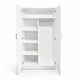 thumbnail image 3 of Closet 2 Puertas 5 Compartimientos 1 Barra Blanco 180x80x45, 3 of 3