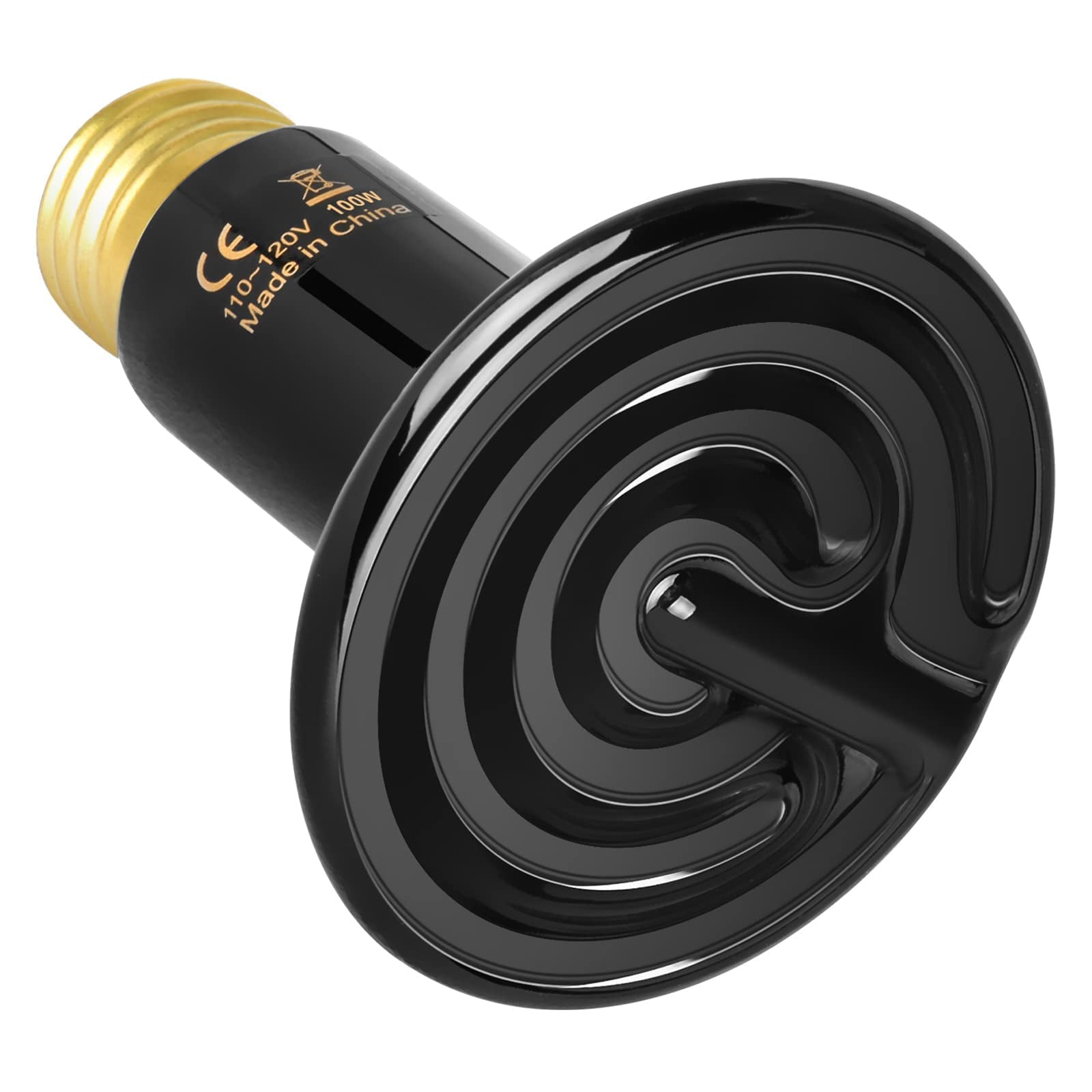 Bombilla de cerámica con emisor de calor para reptiles, 40 W, 60 W, 100 W, 150 W, 250 W