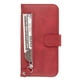 thumbnail image 3 of Funda con Cremallera para iPhone 11, Carcasa Cartera de Cuero PU con Soporte y Tarjetero, 3 of 6