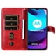 thumbnail image 4 of Funda con Cremallera para Motorola MOTO E20/E30/E40, Carcasa Cartera de Cuero PU con Soporte y Tarjetero, 4 of 6