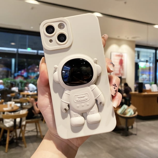 3D Astronaut Stand Liquid TPU Solid Anti-drop Protective Phone Case For,iPhone14/14Plus/14Pro/14ProMax ,iPhone13/13Mini/13Pro/13ProMax ,iPhone12/12Mini/12Pro/12ProMax, ,iPhone11/11Pro/11Pro Max ,iPho