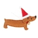 thumbnail image 1 of Colgantes De Navidad Decoraciones Dachshund Perro Adorno Decoraciones De Navidad Marrón, 1 of 5