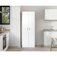 Tuhome - Mueble Despensa 2 Puertas Blanco 180X60X30 Cm