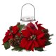thumbnail image 1 of Candelabro, flor de pascua, pino y piña casi naturales, 1 of 5