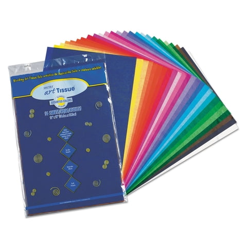 Papel De Seda Art Pacon Spectra, 10 Libras, 12 X 18 Cm, 10 Colores Surtidos