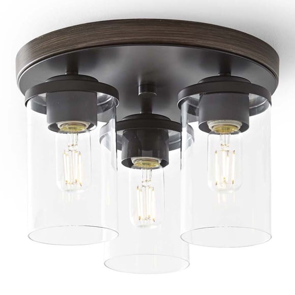 Lámpara Techo Better Homes Gardens 3 Luces LED Nogal