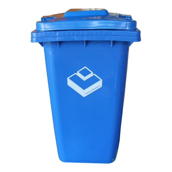 Basurero 240 lts azul