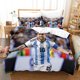 thumbnail image 1 of Football Player M-a-s-s-e-y Series Bedding Digital Printed Three-Piece Set, 1 of 5