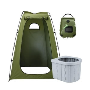 Miglu - Carpa Probador Baño Portátil Ducha Solar Verde Para Camping Miglú