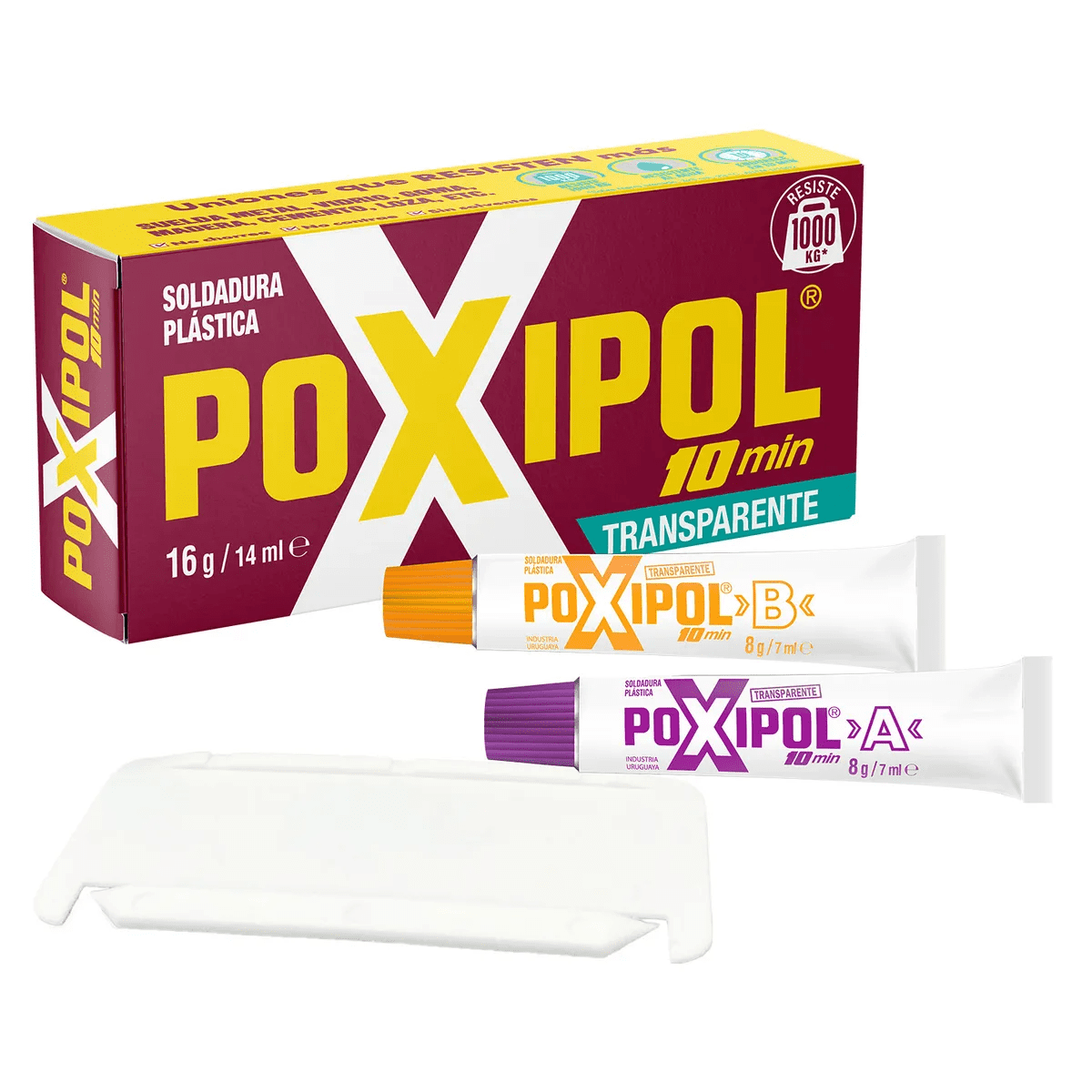 Adhesivo Poxipol Soldadura Plástica 16 Gr/14ml Transparente