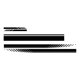 thumbnail image 2 of 5PCS Long Stripe Graphics Car Racing Side Body Hood Espejo Calcomanías Negro, 2 of 5