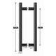 thumbnail image 2 of Manillon Doble Acero Inoxidable 60 Cm Para Puerta Madera, 2 of 7