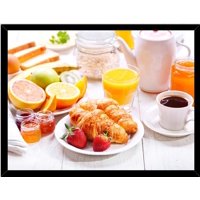 Genérico - Cuadro Decorativo Desayuno Medidas 30X40 Cm