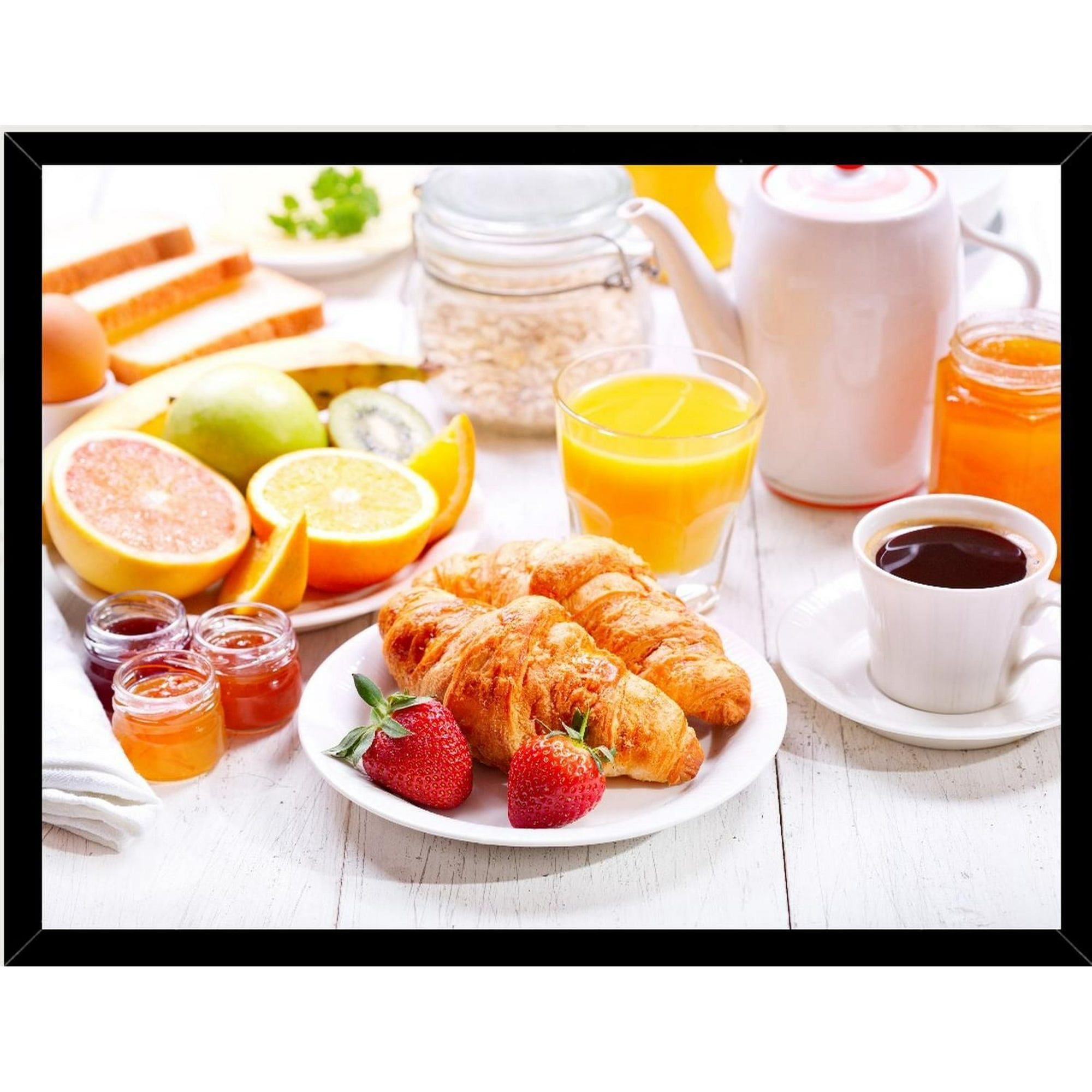 Genérico - Cuadro Decorativo Desayuno Medidas 30x40 Cm